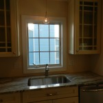 Pendant Lamp Over Kitchen Sink at Lewes Delaware Vacation Home
