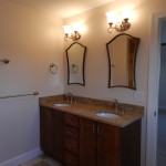 Double Vanity Sinks in the Master Bath - 8 Sandpiper Ct - Bay Beach Ocean Vacation Rental