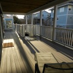 View of Rear Deck at Sunset - Cape Shores vacation rental sleeps 13
