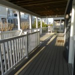 Rear Deck on 1st Floor at 8 Sandpiper Ct vacation home near Cape Henlopen State Park