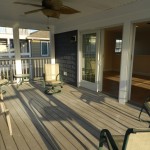 Screened in Porch with Chairs at family holiday and vacation home rental in Lewes, Delaware